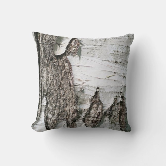 Cojín Decorativo Corteza de Birch (Anverso)
