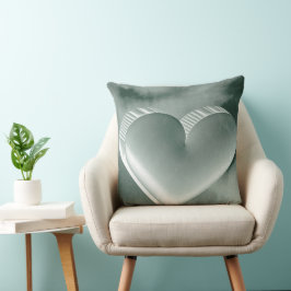 Cojín Decorativo Cortinaje romántico y único de plata en 3D
