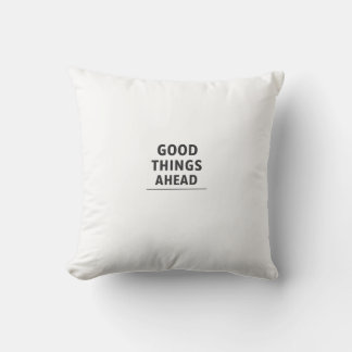 Cojín Decorativo COSAS BUENAS POR VENIR Almohadón Minimalista Inspi