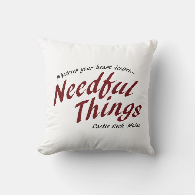 Cojín Decorativo Cosas necesarias (Anverso)