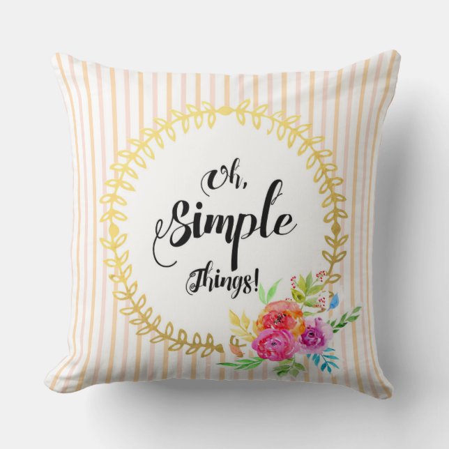 Cojín Decorativo ¡Cosas Simples! (Anverso)