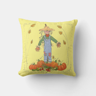 Cojín Decorativo Cosecha de espantapájaros tema alegre