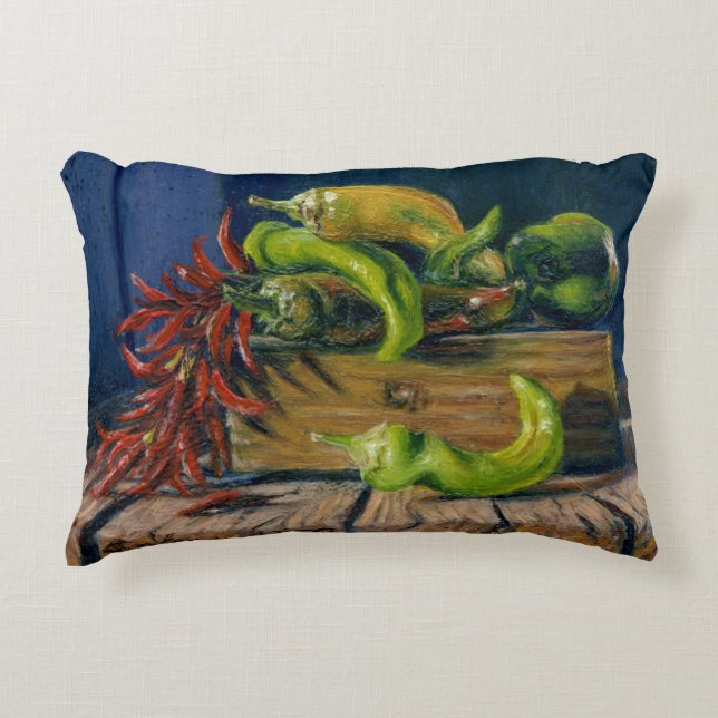 Cojín Decorativo "Cosecha de pimienta" (Anverso)