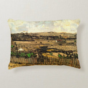 Cojín Decorativo Cosecha en Provenza Montmajour de Vincent van Gogh