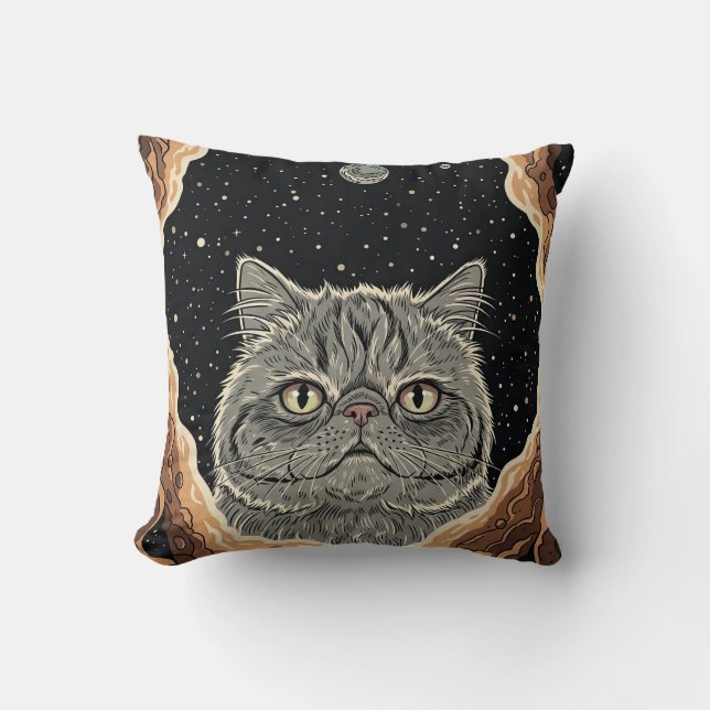 Cojín Decorativo Cosmic Cat (Anverso)