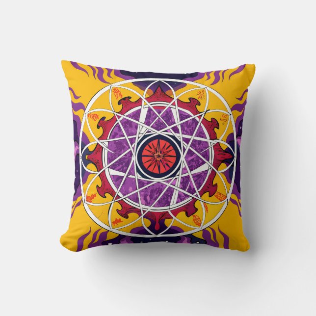 Cojín Decorativo Cosmic Mandala (Anverso)