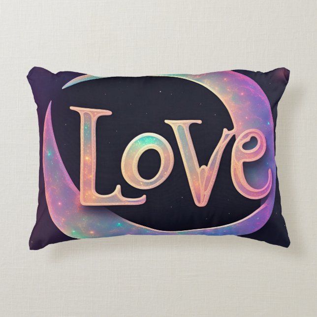 Cojín Decorativo Cósmico Te Amo (Anverso)