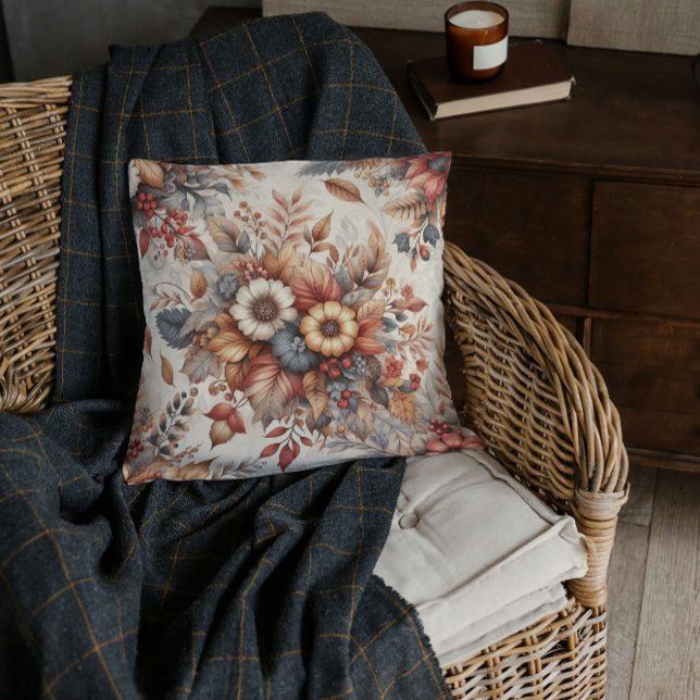 Cojín Decorativo Cosmo otoño botánico florals (Subido por el creador)