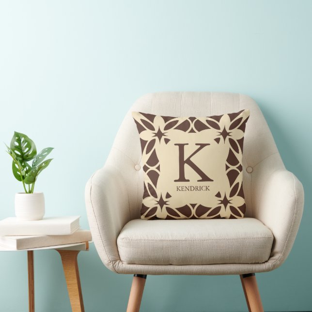 Cojín Decorativo Cosmo y cálido Mocha Mousse Geométrico (Silla)