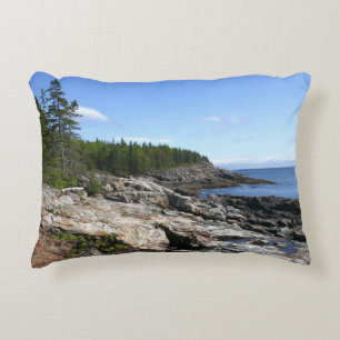 Cojín Decorativo Costa de la isla Bar en el Parque Nacional Acadia