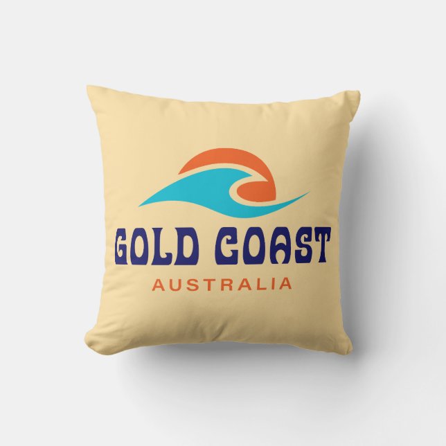 Cojín Decorativo Costa de Oro Australia (Anverso)