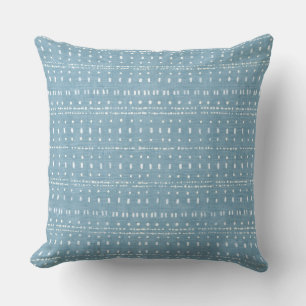 Cojín decorativo costero azul claro