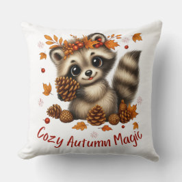 Cojín Decorativo Cosy Autumn Magic Racoon