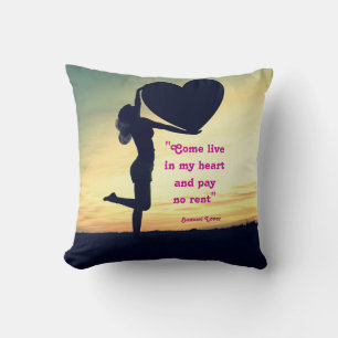 Cojín Decorativo Cota de Samuel Lover corazón amor inspiración Case