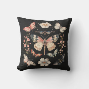 Cojín Decorativo Cottage bohemio mariposa monarca
