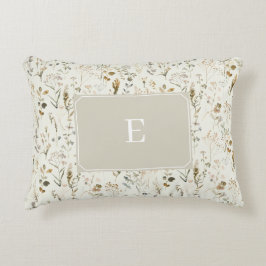 Cojín Decorativo Cottagecore de flores silvestres rusas