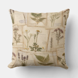 Cojín Decorativo Cottagecore Herbarium Pillow