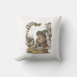 Cojín Decorativo Cottagecore Hongo Botánico Bruja Rana Goblinc