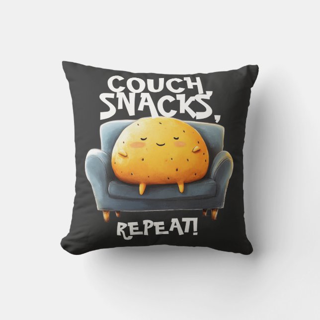 Cojín Decorativo Couch Potato Funny (Anverso)