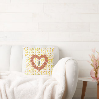 Cojín Decorativo couronne d'automne sur son lit de feuilles