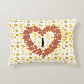 Cojín Decorativo couronne d'automne sur son lit de feuilles
