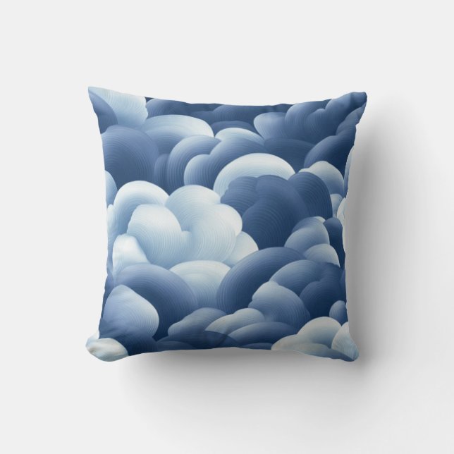 Cojín Decorativo Coussin art abstrait bleu (Anverso)