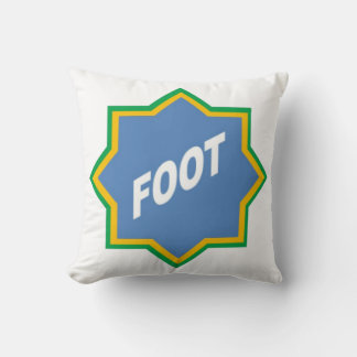 Cojín Decorativo Coussin blanc FOOT BRAZIL