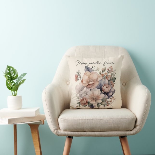 Cojín Decorativo coussin boho mon jardin fleuri (Silla)