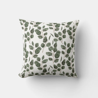 Cojín Decorativo Coussin Botanique Eucalyptus Aquarelle – Élégance