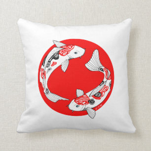 Cojín Decorativo Coussin carpe koi Japon Pillow koi Japan