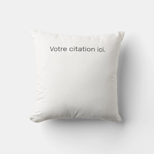 Cojín Decorativo Coussin Carré Citation (Anverso)