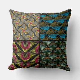 Cojín Decorativo Coussin carré Wax Africain