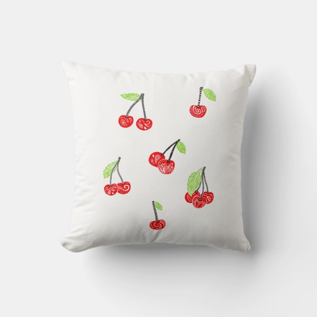 Cojín Decorativo Coussin ceries Pillow cherries (Anverso)