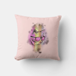 Cojín Decorativo Coussin chat couleurs lunettes de soleil
