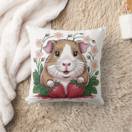 Cojín Decorativo Coussin Cochon d'Inde Espiègle au Jardin de Fraise