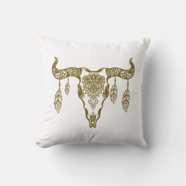Cojín Decorativo Coussin crane de taureau (Anverso)