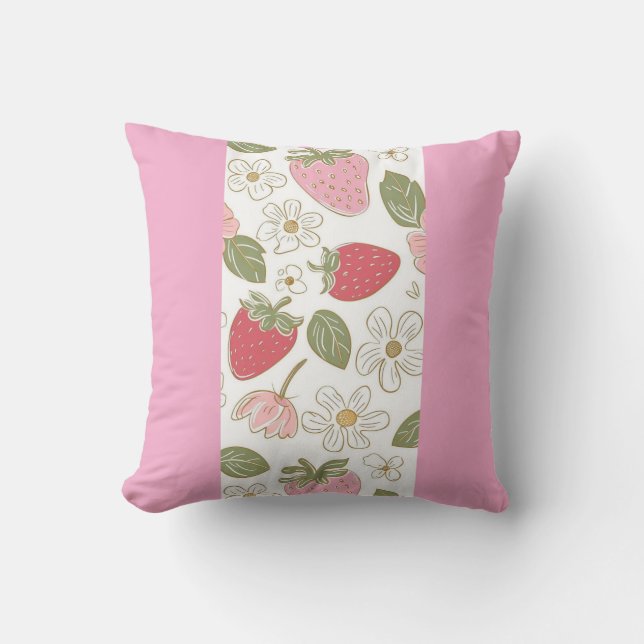 Cojín Decorativo coussin De Décoration Intérieure strawberry  (Anverso)