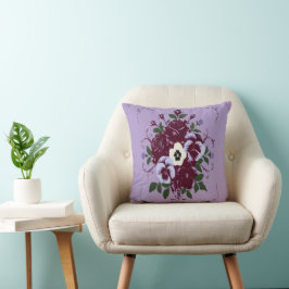 Cojín Decorativo Coussin décoratif - Bouquet de Violettes