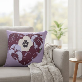Cojín Decorativo Coussin décoratif Cœur de Violettes