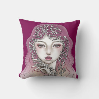 Cojín Decorativo Coussin décoratif Déesse des plantes rose