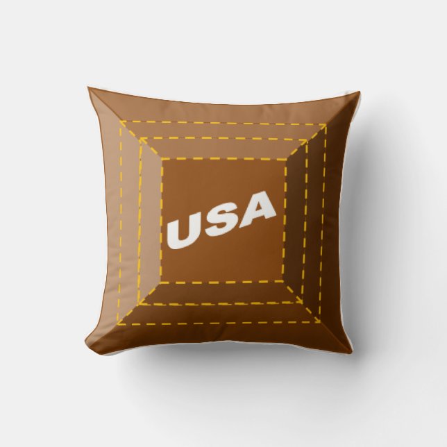 Cojín Decorativo Coussin décoratif enfants CHOCOLAT  USA (Anverso)