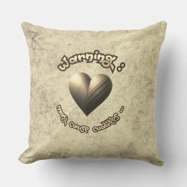 Cojín Decorativo Coussin décoratif - golden heart (Anverso)