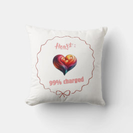 Cojín Decorativo Coussin décoratif -  Heart 99% Charged