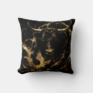 Cojín Decorativo Coussin Décoratif Taureau de Feu