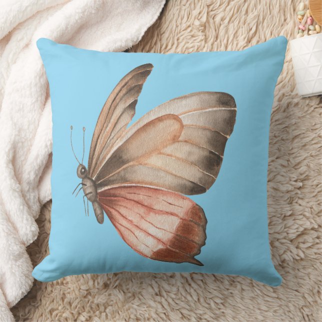 Cojín Decorativo coussin decoratifs papillons bleu ciel (Manta)