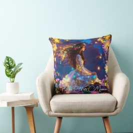 Cojín Decorativo Coussin Déesse Intérieure fleurs brune