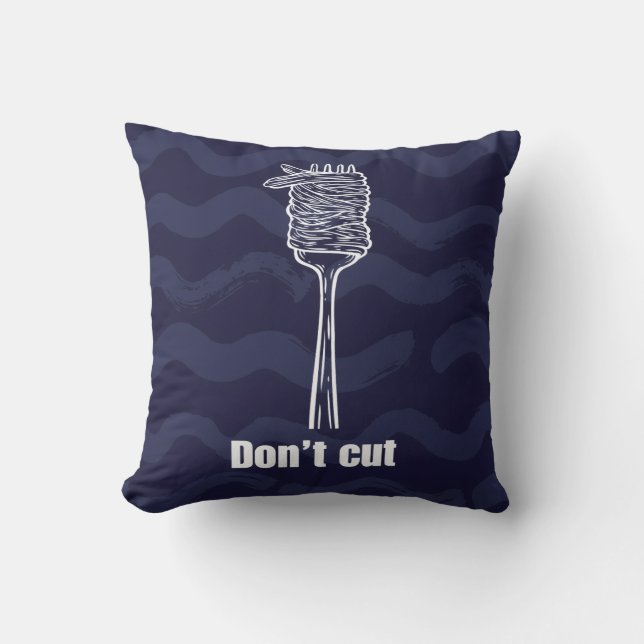 Cojín Decorativo Coussin - Don’t Cut - Déco maison foodie & Italie (Anverso)