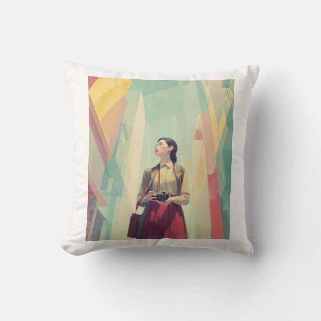 Cojín Decorativo Coussin Kazuko photographe (Anverso)