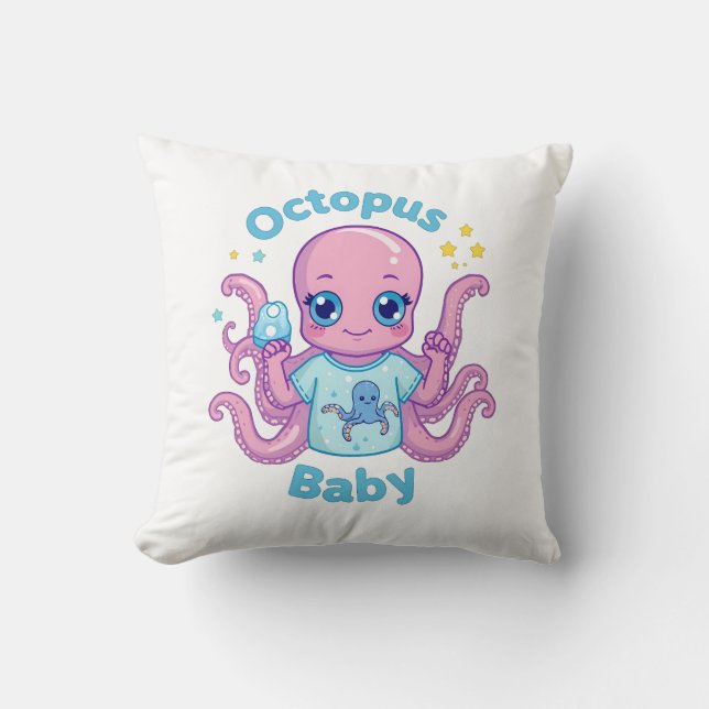 Cojín Decorativo Coussin Octopus Baby  (Anverso)