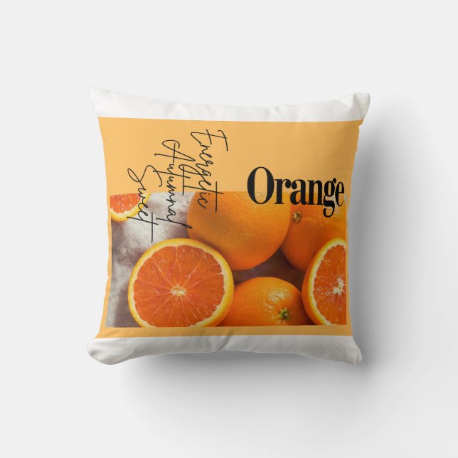 Cojín Decorativo coussin orange decor and art of simplicity  (Anverso)